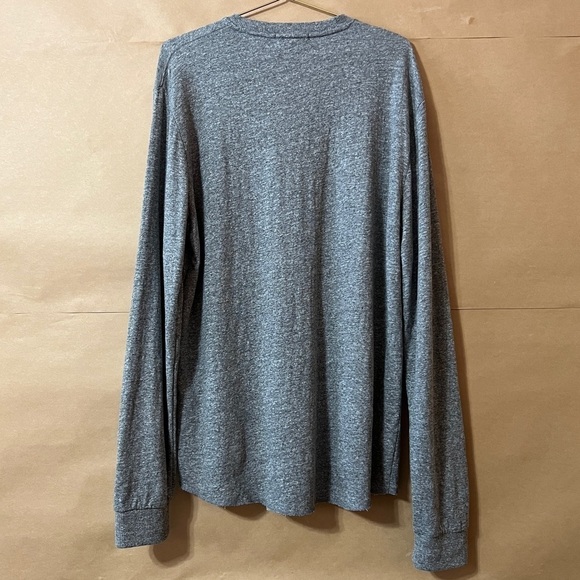 Marine Layer | Men’s Double Knit Henley Long Sleeve Pullover Shirt Grey Size M/L - Picture 9 of 12